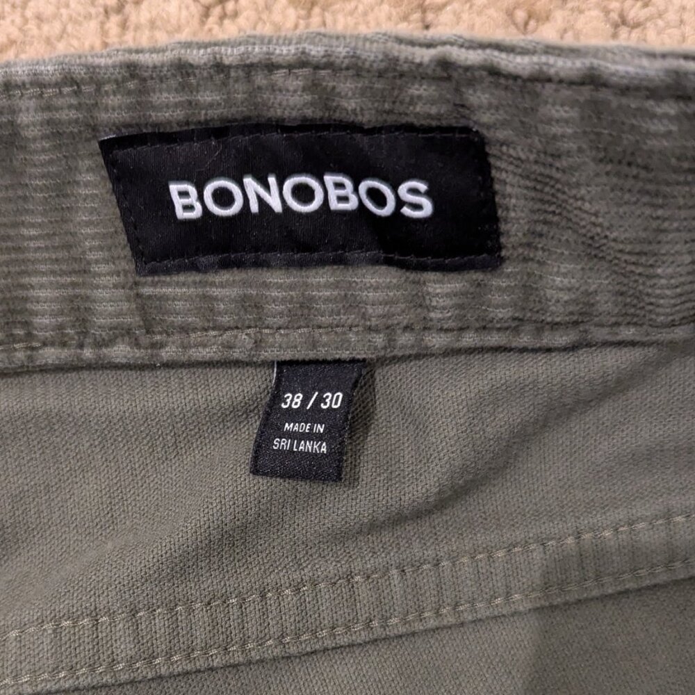 Bonobos Men’s Corduroy 5-Pocket Pants, Green, Size 38x30 - Picture 3 of 5